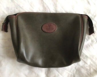 Antique Leather Handbag, Charles Mountford, Army Green, Birthday, Xmas, Valentines Day Gift Ideas for Him or Dad or Boyfriend or Partner