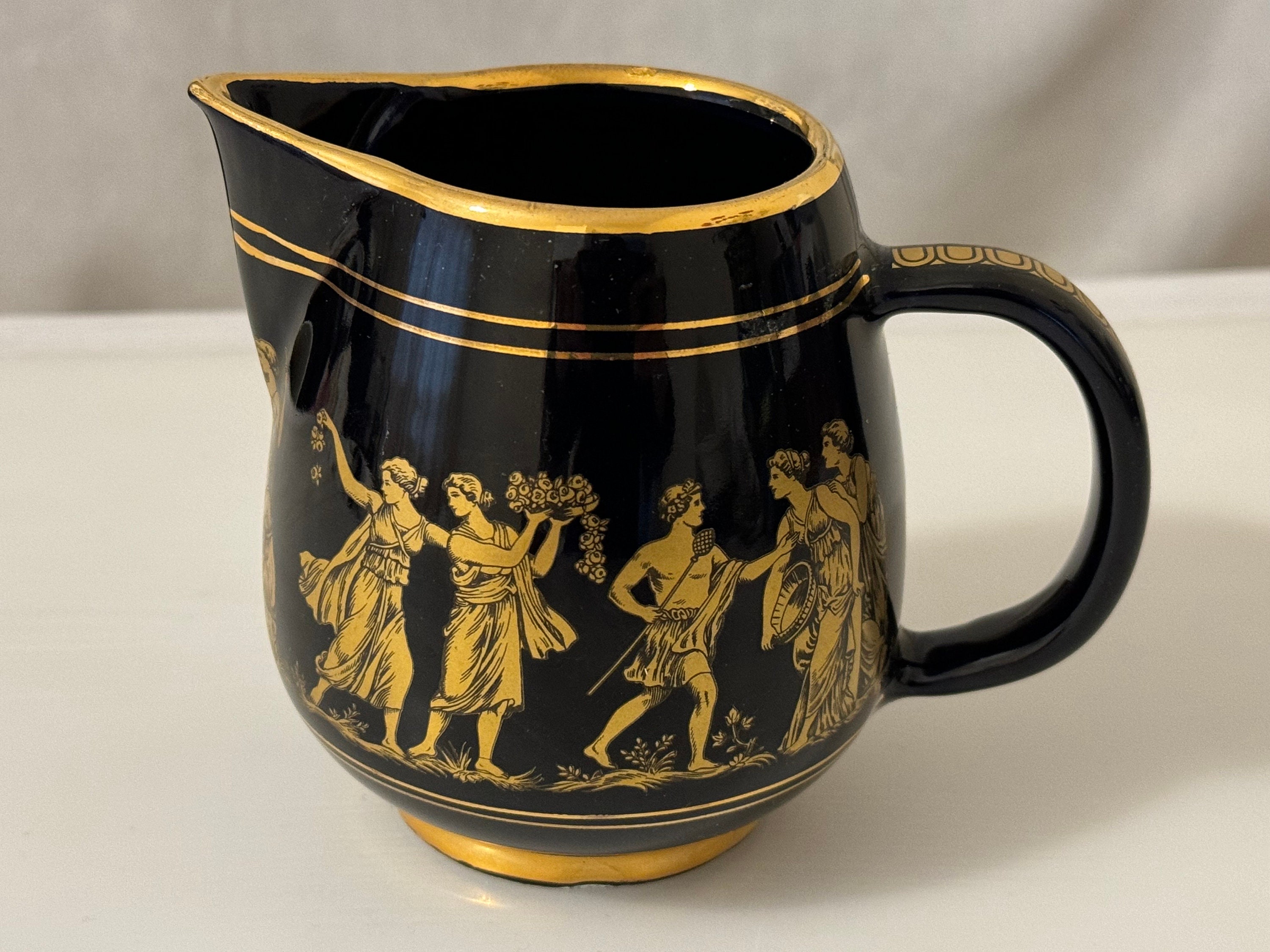 ギリシャ食器セット 24kGOLD柄 希少 ギリシャ NCOFITOU ハンドメイド