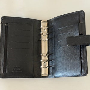 Raccoglitore ad anelli vintage in vera pelle con 6 anelli, ricaricabile, portamonete, porta carte, organizer personale, regalo di compleanno e Natale per lui, papà o marito.