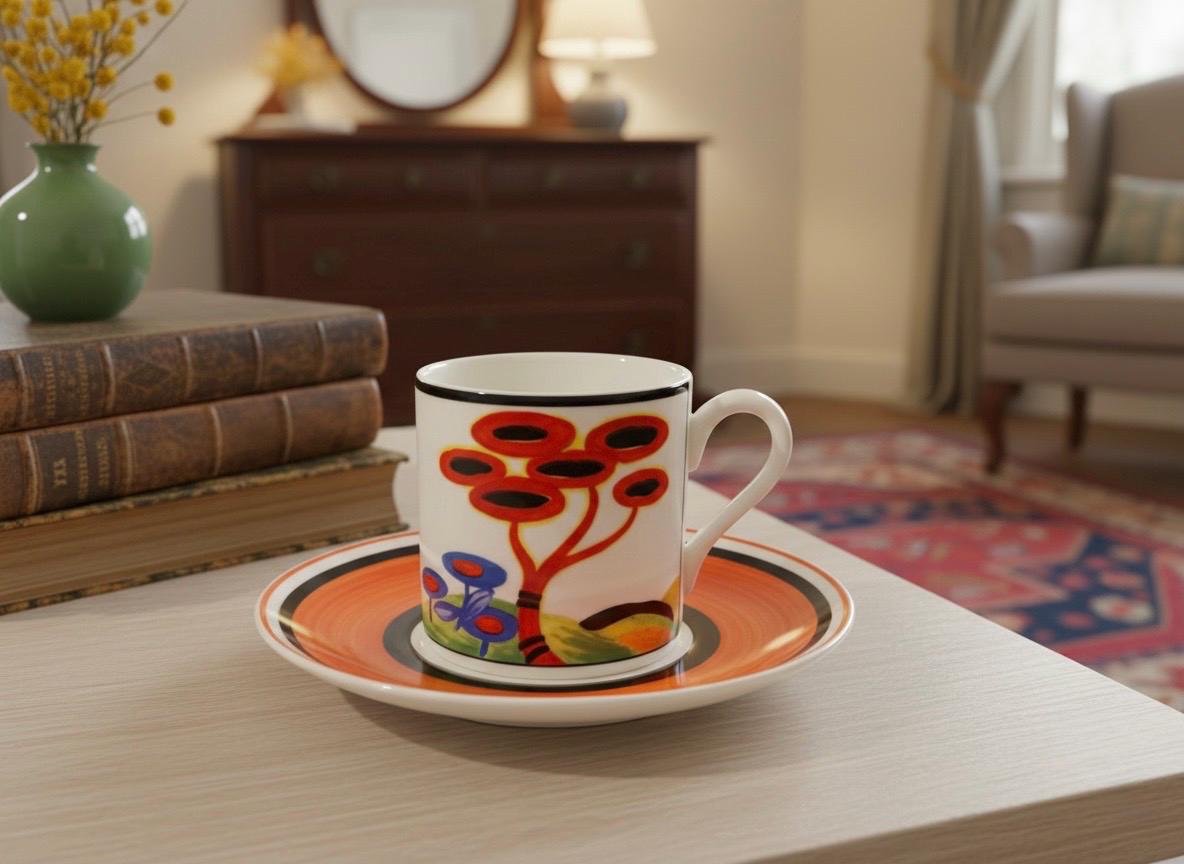 Clarice Cliff Coffee Set - Etsy