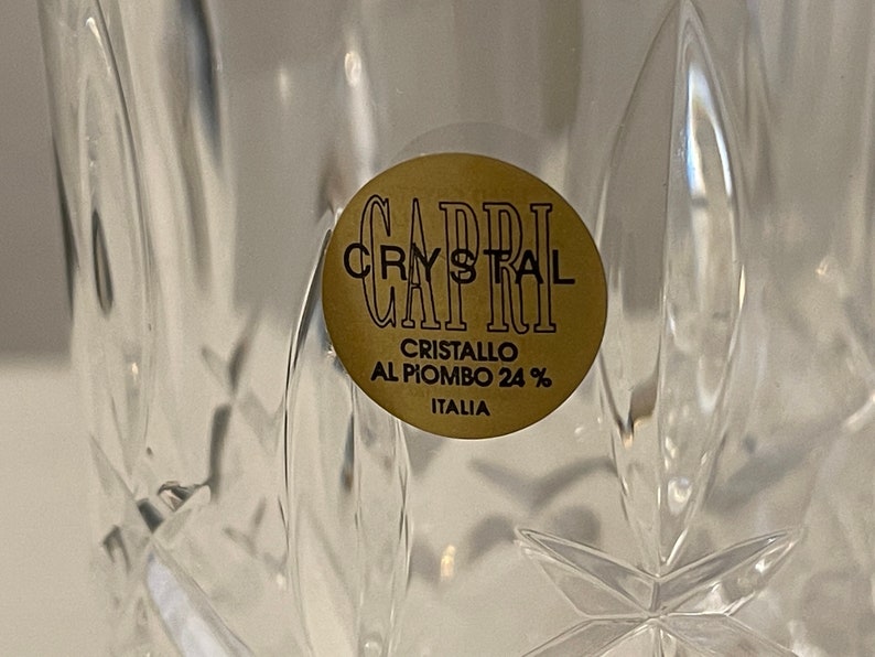 Vintage Capri Crystal Cristallo Al Piombo