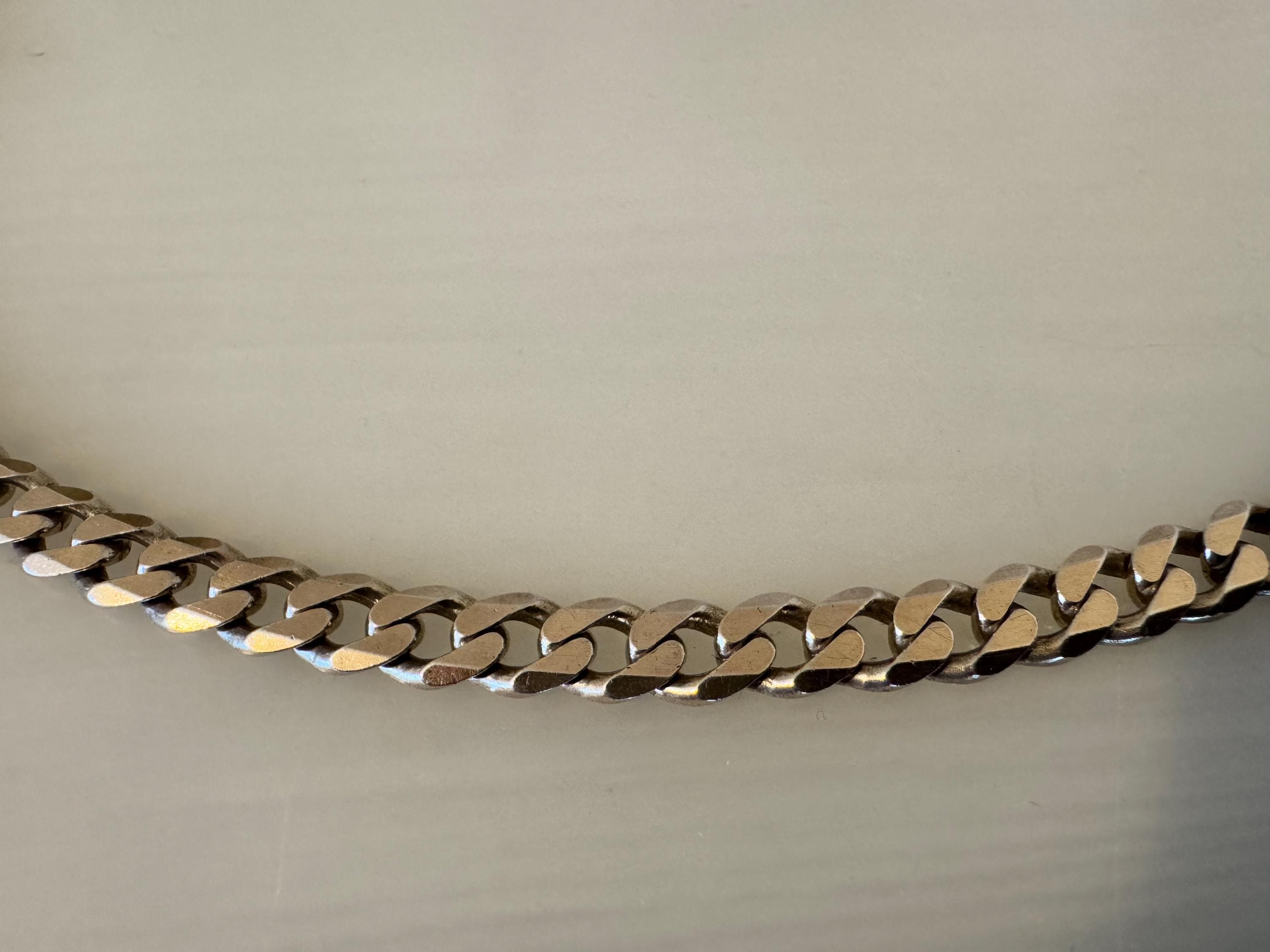 ヴィンテージ スターリングシルバー 925 チョーカーチェーンネックレス