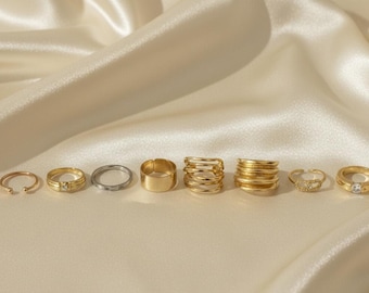 Vintage Ring Bundle, Mixed Jewelry Lot, Costume & Craft Rings