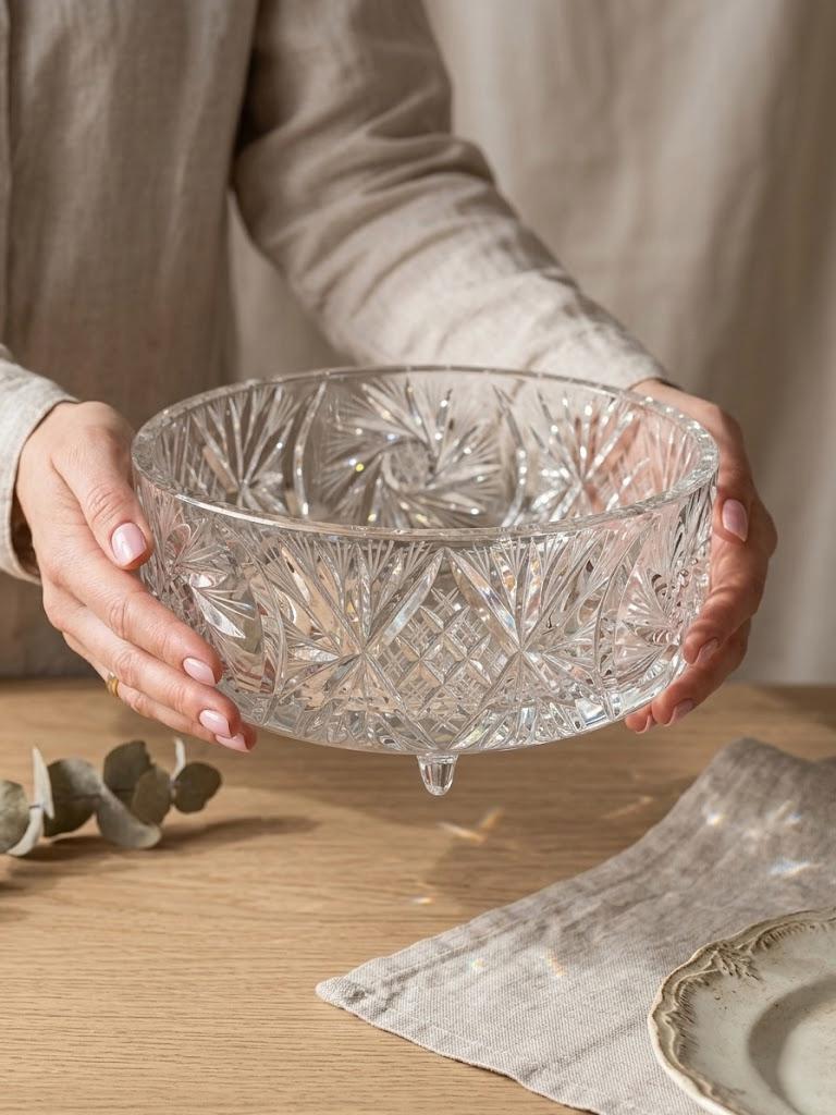 Bohemia Glass Fruit Bowls - Etsy