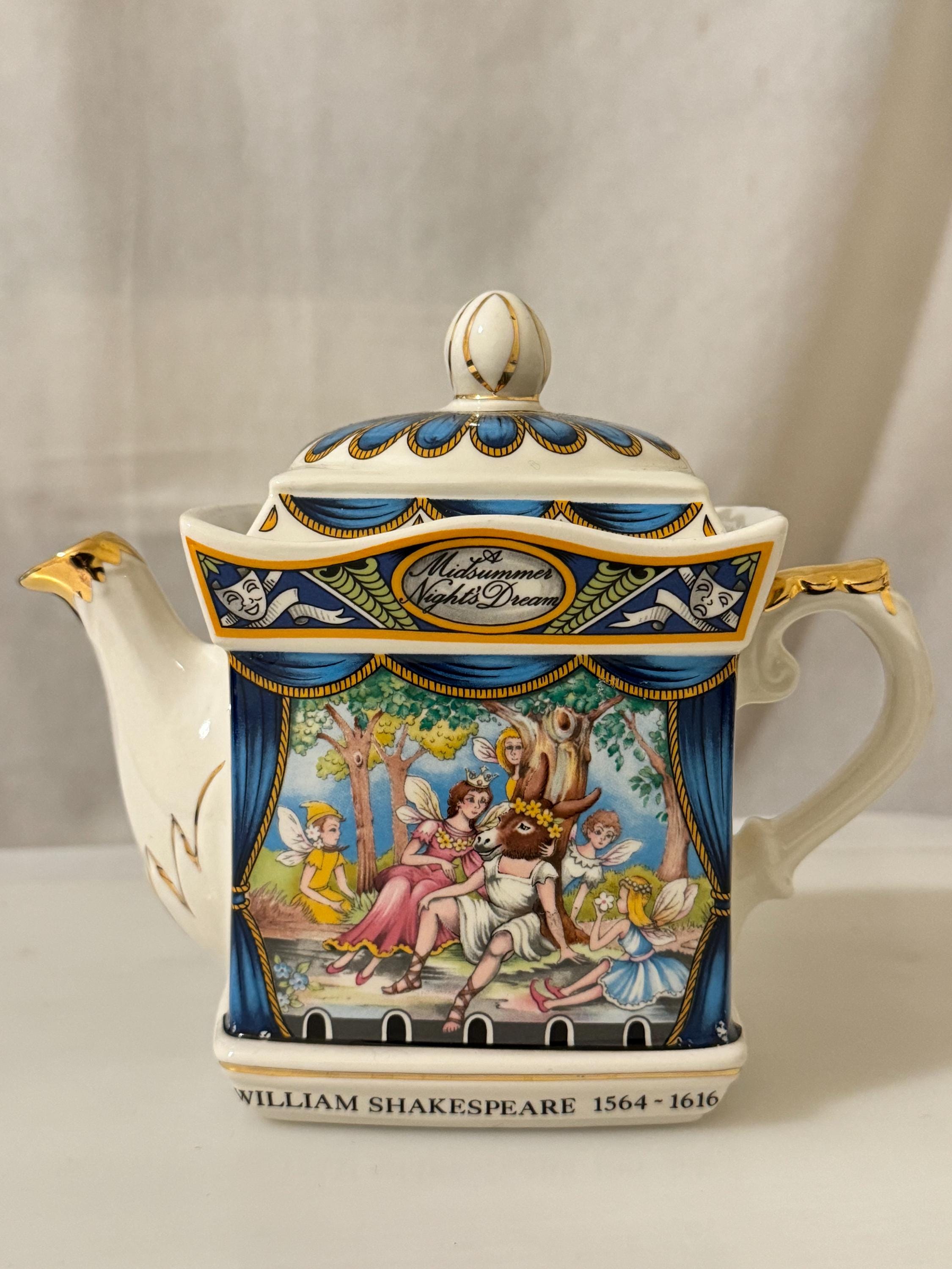 Vintagen Sadler Shakespeare Teapot, A Midsummer Night's Dream