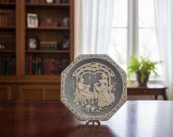 ヴィンテージ インコレイストーン ジュエリーボックス アート 小物入れ