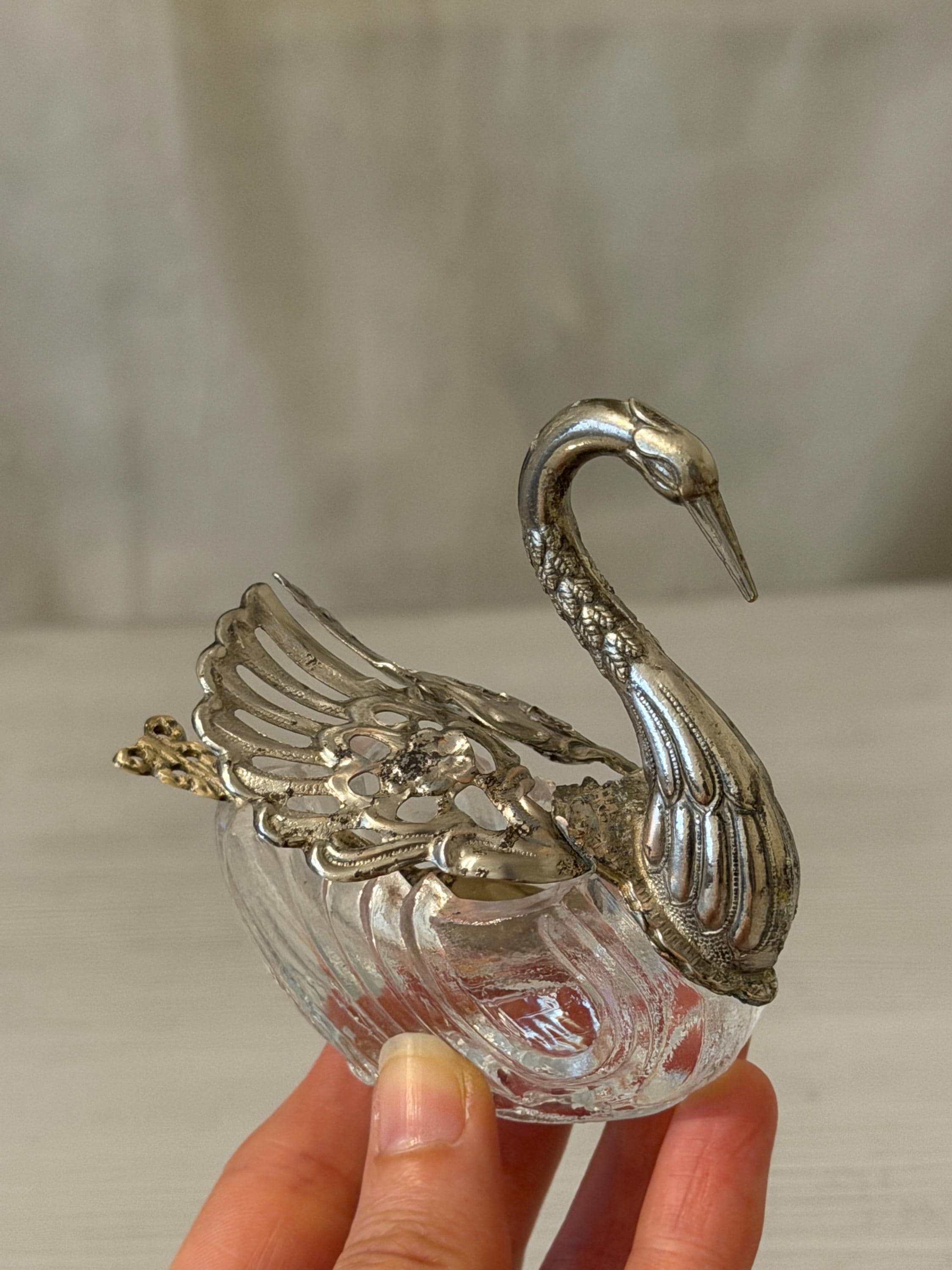 Antique Swan Mirror - Etsy