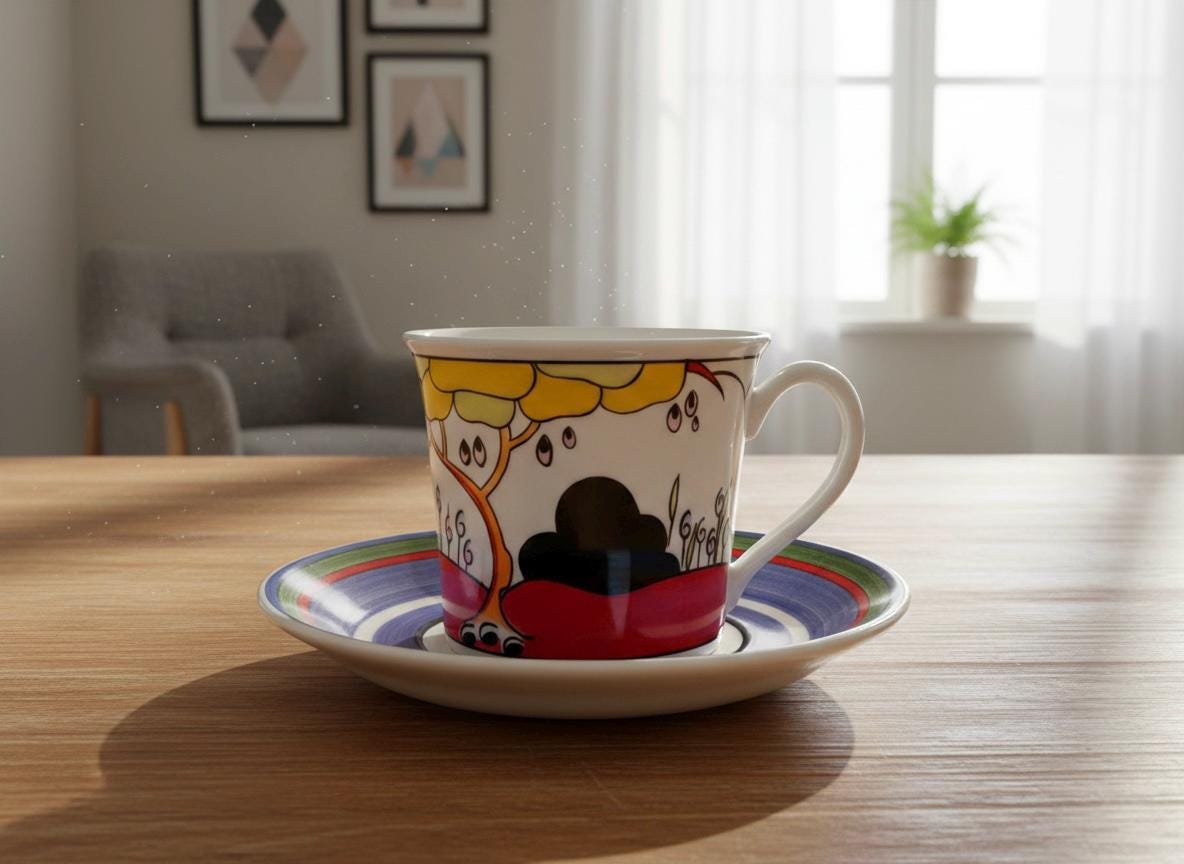 Clarice Cliff Coffee Set - Etsy