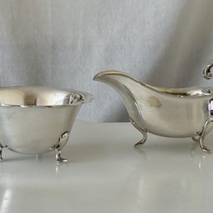 Vintage Silver Plated Milk Creamer Jug and Sugar Bowl Afternoon Tea Set Kitchen Decor Collectable Birthday Xmas Gift Idea for Her Wife Mum