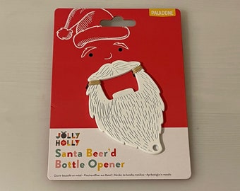 Santa Beard Bottle Opener, Key Ring, Jolly Holly, Brand New, Birthday, Xmas Gift for Him, Husband, Her, Girlfriend, Boyfriend, Mum or Dad