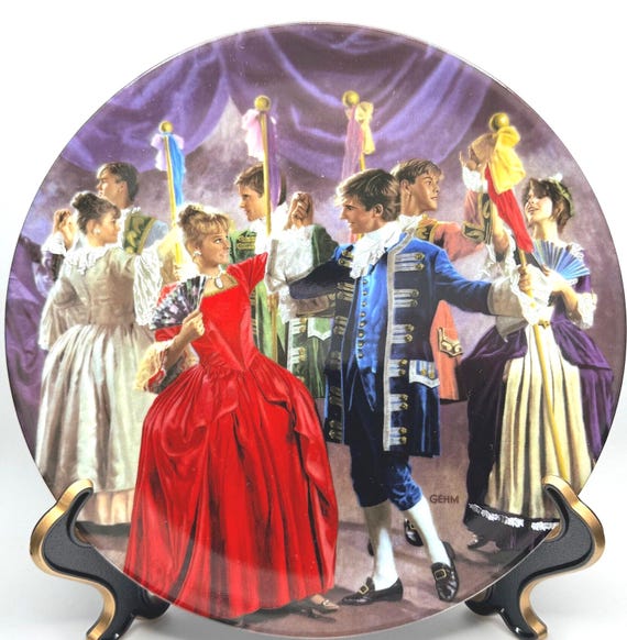 Grimm's Fairy Tales, 'The Shoes that were Danced to Pieces' Collectible Plate - 6th Issue - Fairy Tale - Brother's Grimm Anniversary