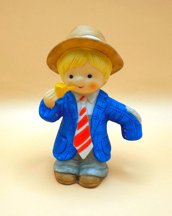 Enesco Country Cousins Scooter Figurine 1984