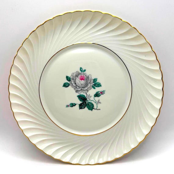 Royal Bayreuth Rose Porcelain Plate or Bowl – Germany U.S. Zone