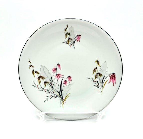 Vintage Royal Duchess Dessert Plates: Bavaria China, Mountain Bell Floral, 1970s