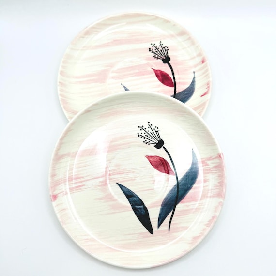 Charming Stetson Saucer Replacement - Vintage Hand Painted Pink Saucer with Delicate Floral Design