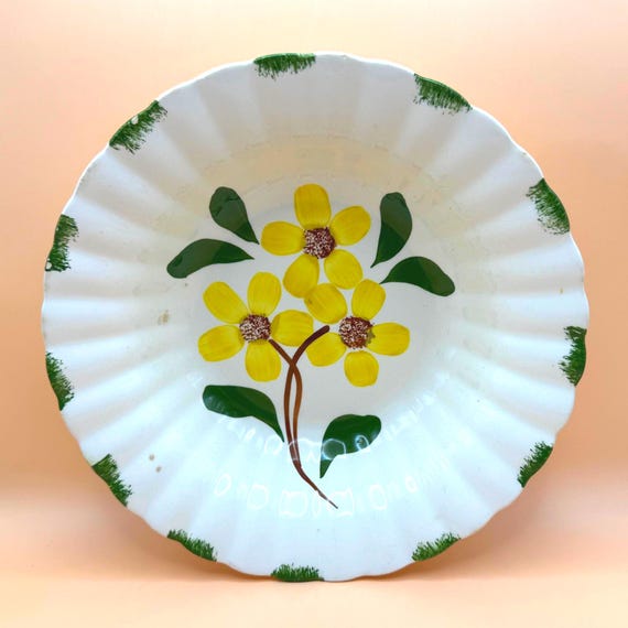 Vintage Blue Ridge Ridge Daisy Vegetable Serving Bowl