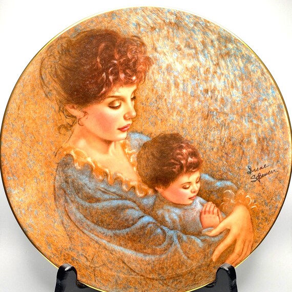 Vintage "The Sweetest Songs" Collectible Plate - 1986 Roman Inc - Nursery Decor