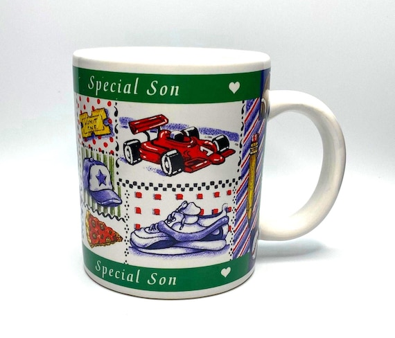 Vintage Avon "Special Son" Mug – Collectible Novelty Mug with 3D Basketball