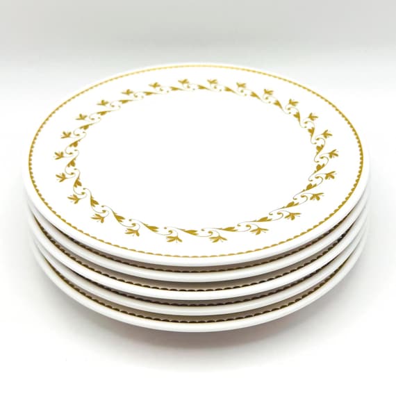 Vintage Spode No 342 Reproduction Plates - Elegant 1796 Period Design - Set of 5 Dessert plates