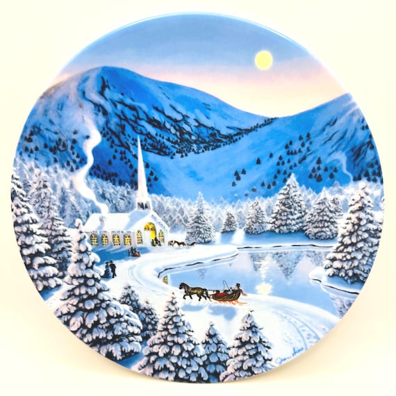 Jean Sias Silent Night Collectible Plate - The Spirit of Christmas
