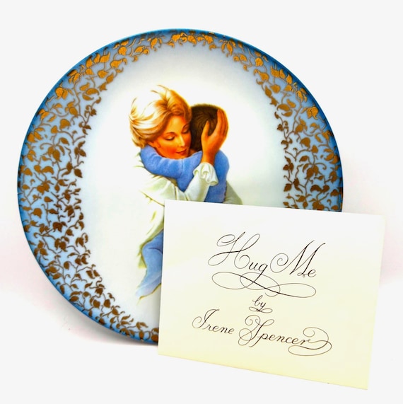 Vintage "Hug Me" Collector plate by Irene Spencer, 1978