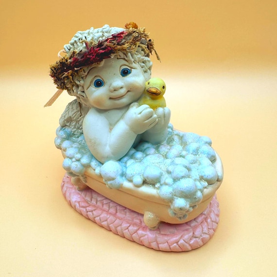 Vintage Dreamsicles Angel Figurine Bath Cherub Duck Kristin 2001