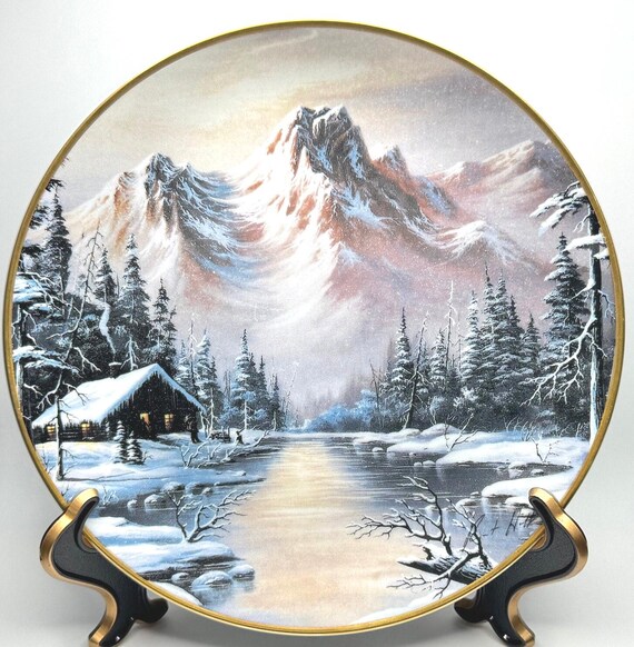 Vintage Franklin Mint 'Peaceful Solitude' Robert Huff Limited Edition Collectible Plate