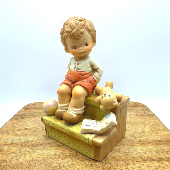 Charming Vintage Mabel Lucie Attwell Figurine - 'Waiting for Santa' Holiday Decor
