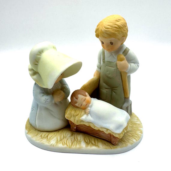 Vintage HOMCO Nativity “Circle of Friends” Figurine – 1990