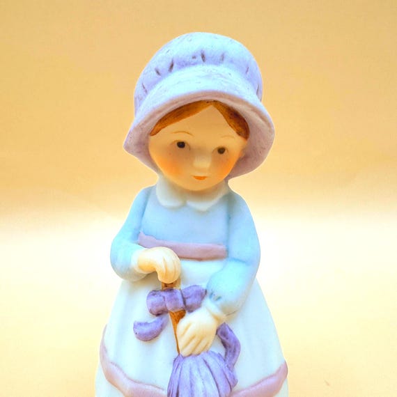 Vintage Holly Hobbie Mini Bell 1982 Mother's Sunny Way Porcelain