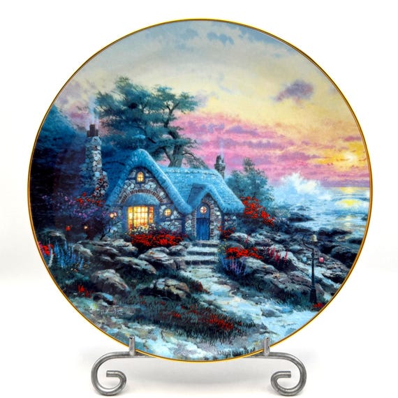 Thomas Kinkade Seaside Cottage Plate