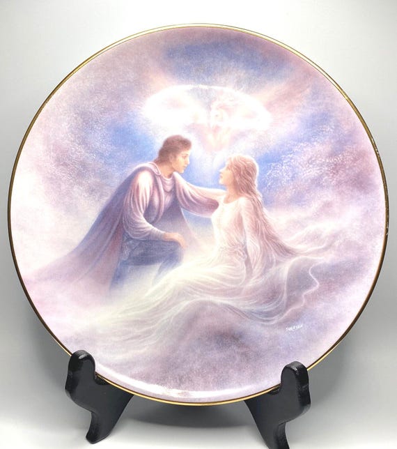 Vintage Hamilton Collection, "The Dawn of Romance", The Magical World of Legends & Myths Plate Collection by Jack Shalatain, 1994