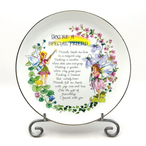 Paula's Collectible Plate - Special Friend Fairies & Florals Heirloom Edition