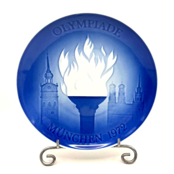Vintage Munich 1972 Olympic Plate – B&G Copenhagen Porcelain