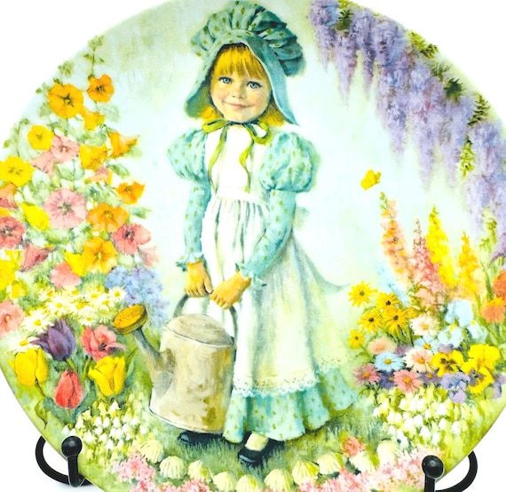 Vintage Nursery Rhymes Plate - 'Mary, Mary" by John McClelland - Reco Collectible - Mother Goose Series