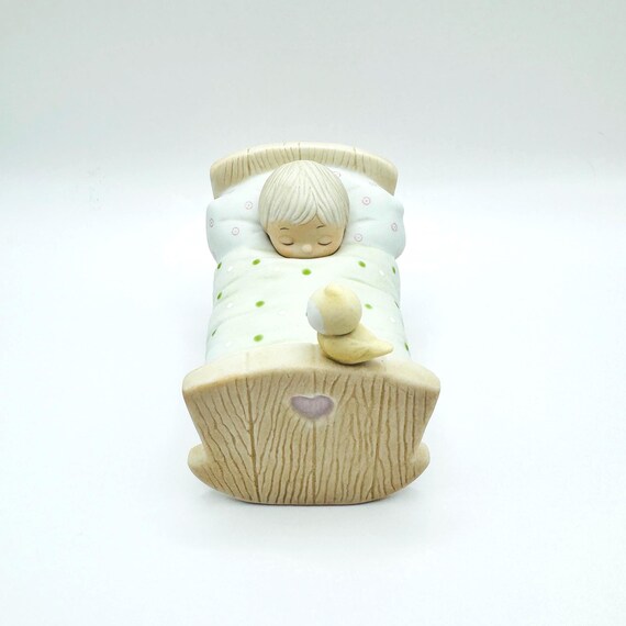 Vintage Precious Moment 'Blessed are the Pure in Heart' 1979 | Jonathan & David | Enesco E-3104