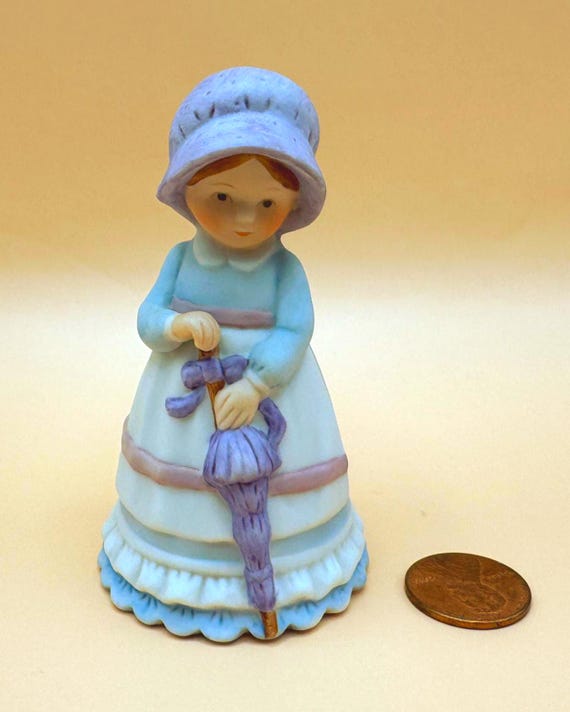 Vintage Holly Hobbie Mini Bell 1982 Mother's Sunny Way Porcelain