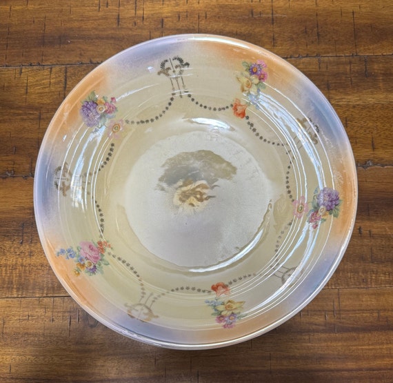 Large Luster Serving Bowl by GHB Company Bavaria