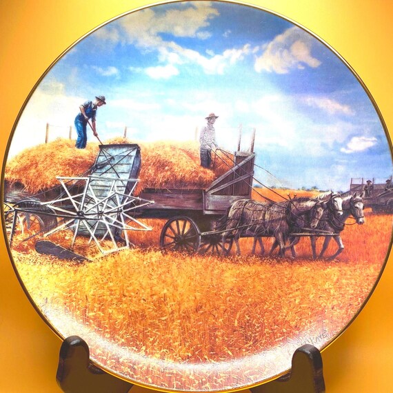 Danbury Mint - Harvesting At Last - By Emmett Kaye - Farming the Heartland