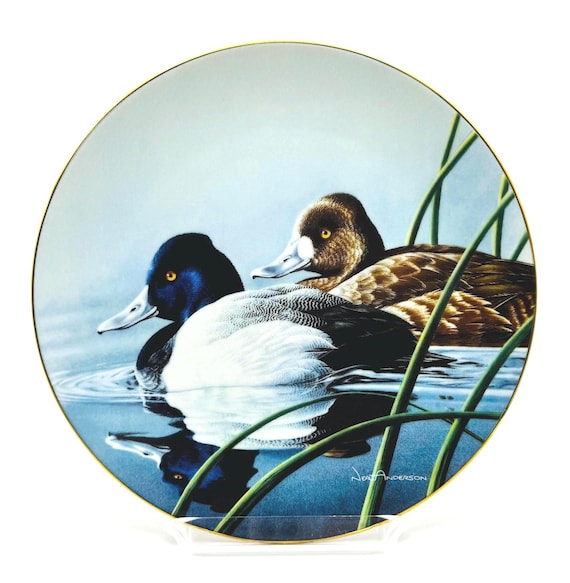 Nature-Inspired Vintage Plate: The Lesser Scaup | Neal Anderson | Federal Duck Stamp Plate Collection