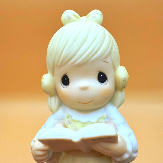 Precious Moments He Walks With Me Figurine 1987 Limited Edition With Box