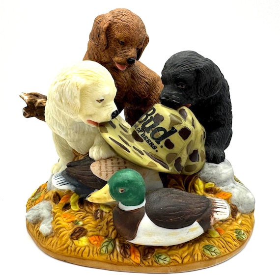 1994 Budweiser “Something’s Brewing” Lab Puppies Figurine