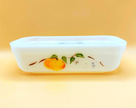 Vintage Fire King Gay Fad Fruit Loaf Dish 1950s