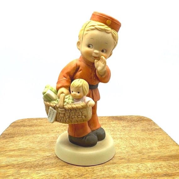 Vintage Mabel Lucie Attwell Christmas Figurine - 'Special Delivery' Collectible