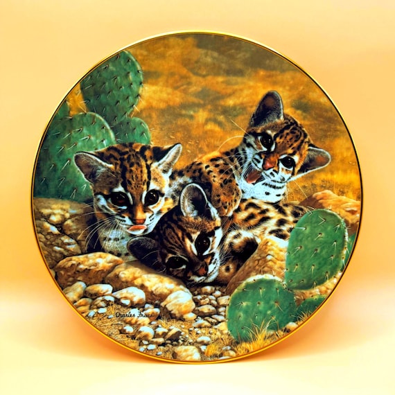 Charles Frace Eyes of Wonder Plate 1989 Hamilton Wildlife Cats