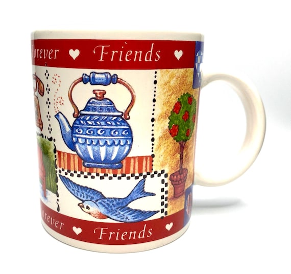Vintage Avon Thailand Mug - "Friends Forever" - Gift for Friend