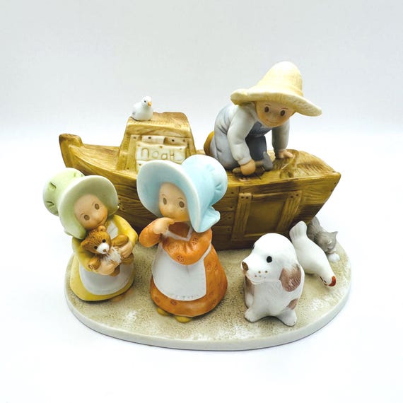 Retro Homco Circle of Friends Noah's Ark Figurine - Vintage Decor