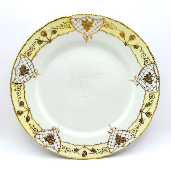 Vintage Hand Painted Nippon Plate - Antique Imperial China