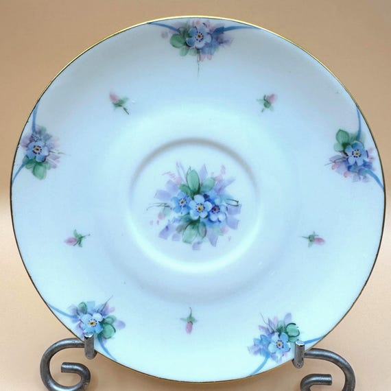 Hutschenreuther Selb Bavaria Floral Saucer Gold Rim – Your Choice