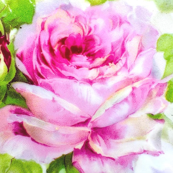 Elegant Raised Design Candy Dish from Germany - Pink Roses Delight